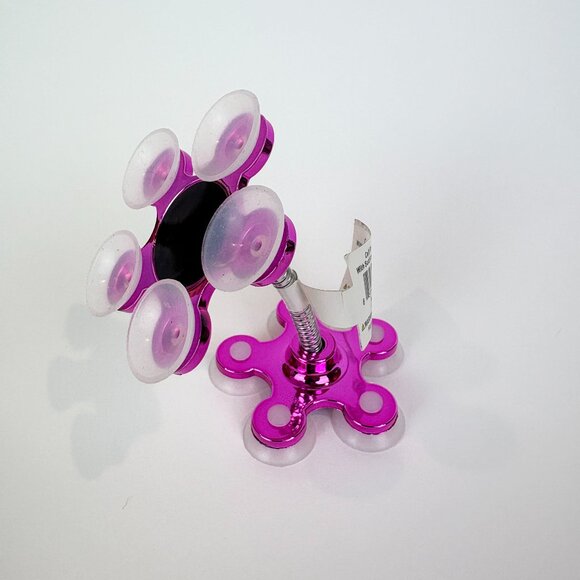 Pink Flower Style Flexible cell phone stand with suction cups. New with tags - Picture 3 of 14